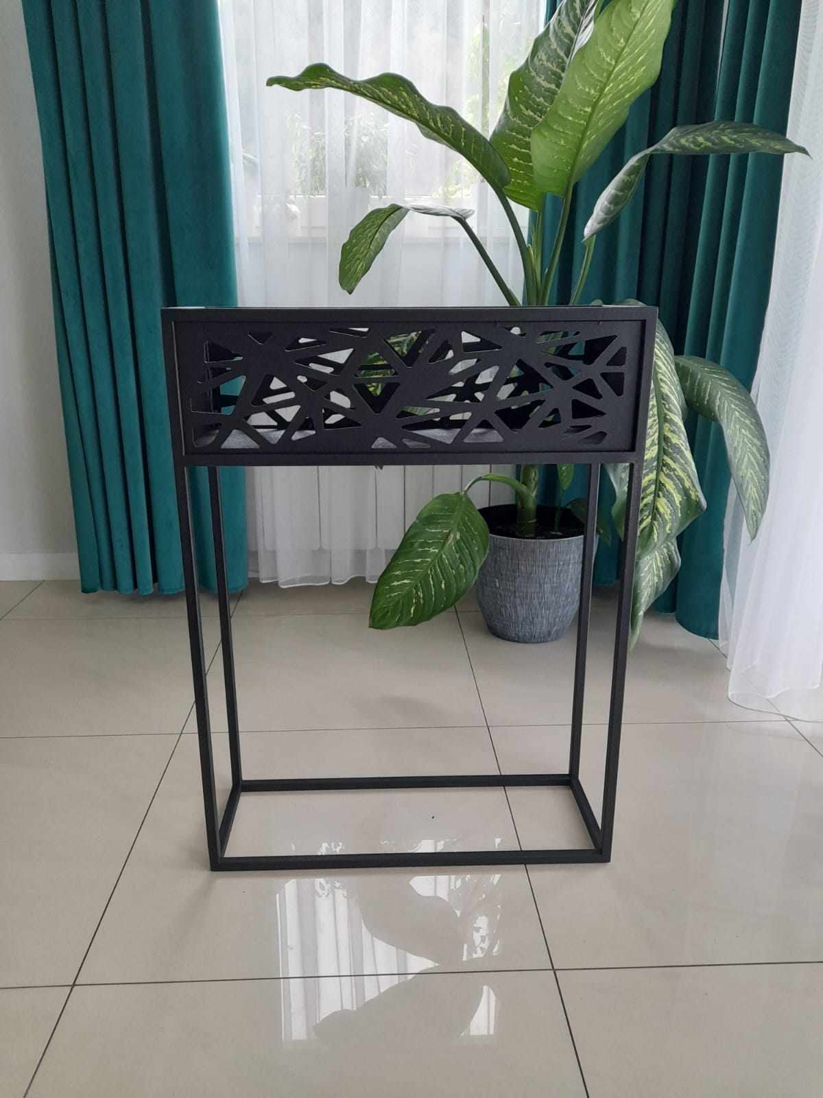 Donica metalowa duża Geometric